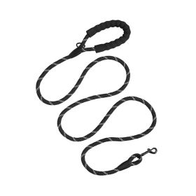 Reflective Dog Leash Heavy Duty Rope Soft Handle Tangle Free Swivel Clip Large Dogs Strength Control Reliable Tangle-Free Reflective Dog Leash Heavy Duty Rope Soft Handle Tangle Free Swivel Clip Large Dogs Strength Control Reliable Tangle-Free