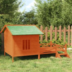Dog House Brown Solid Wood Pine Rustic Dog House Brown Solid Wood Pine Rustic