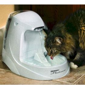 PetSafe Platinum Dog Fountain 1.3 Gallon Free Falling Stream Filtered Waterer PetSafe Platinum Dog Fountain 1.3 Gallon Free Falling Stream Filtered Waterer